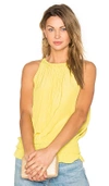 Ramy Brook Sleeveless Lauren Top In Yellow
