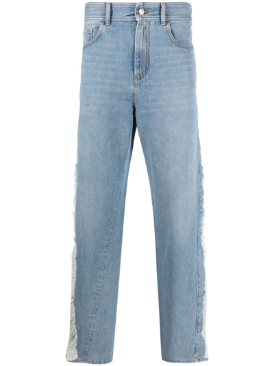 Gcds Light-wash Wide-leg Jeans In Blue