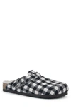White Mountain Women's Bari Footbeds Mules Women's Shoes In Black/white