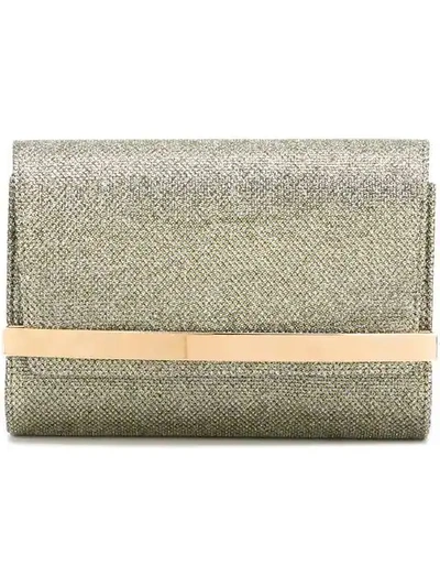 Jimmy Choo Bow Clutch - Metallic