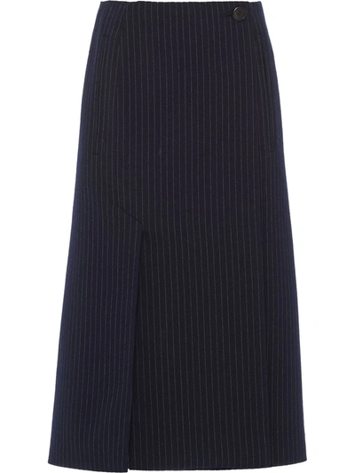 Prada Women's Skirt Knee Length Midi In Black