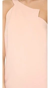 Mason By Michelle Mason One Shoulder Shift Dress In Blush