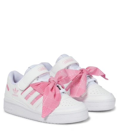 Adidas Originals Kids' Bandana-detail Touch-strap Trainers In White