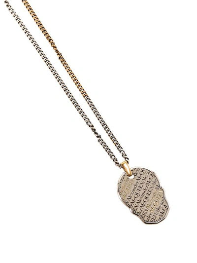 Alexander Mcqueen Metal Necklace In Silver