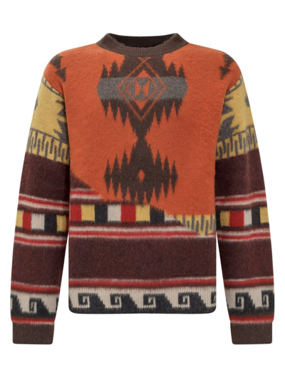 Alanui Over The Andes Knitted Jumper In Multicolor