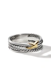 David Yurman Sterling Silver Crossover X Ring