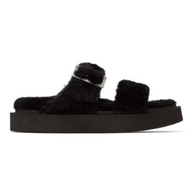 Giuseppe Zanotti Black Jolanda Winter Sandals