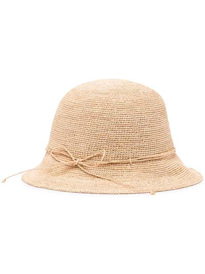 Helen Kaminski Tie-detail Sun Hat In Nude