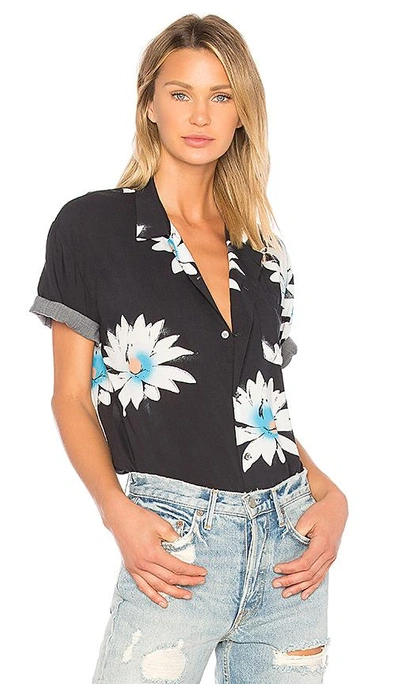 Double Rainbouu Hawaiian Shirt In Black