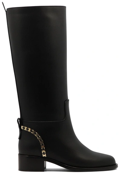 Ferragamo Tawnie Below-the-knee Boots In Black