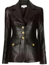 A.l.c Amelia Vegan Leather Jacket In Brown