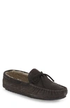 Minnetonka 'casey' Slipper In Charcoal