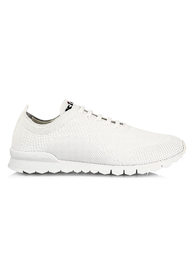 Kiton Knit Sneakers In White