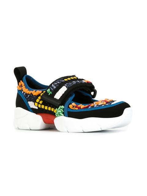 Msgm Embellished Strap Sneakers | ModeSens