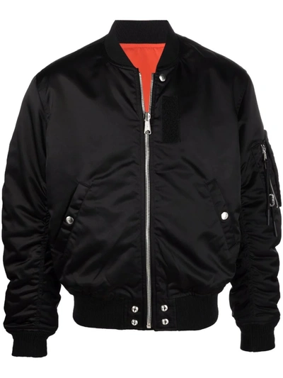 Diesel Reversible Black & Orange J-ma-one-rev Bomber Jacket