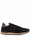 Valentino Garavani Rockrunner Black Denim Low-top Sneakers