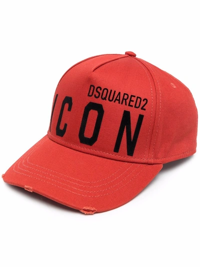Dsquared2 Icon-print Baseball Cap In Red | ModeSens