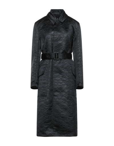 Maison Margiela Overcoats In Black