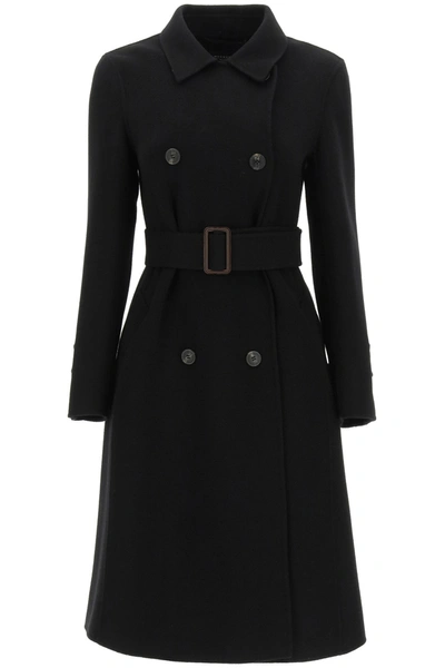 Weekend Max Mara Struzzo Coat In Black | ModeSens