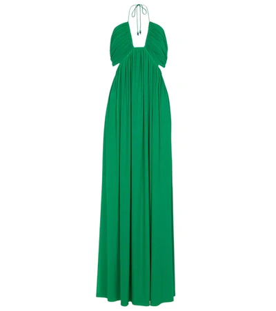 staud kanha reversible mesh halter dress