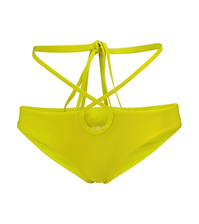 Christopher Esber Wraparound Bikini Bottoms In Light Green