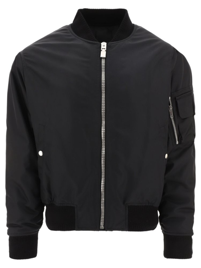 Givenchy Man Black Wool Bomber Jacket