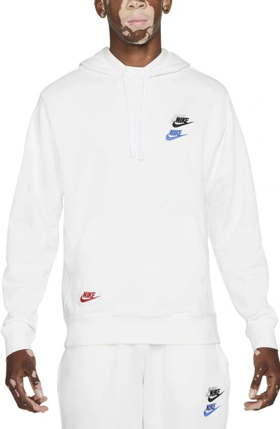 Nike Sportswear Essentials+ Men's French Terry Hoodie In White/ White