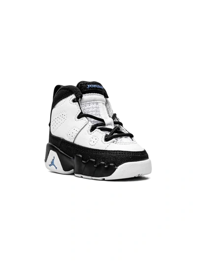 Jordan Kids'  9 Retro "university Blue" Sneakers In White
