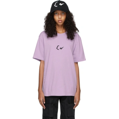 Moncler Genius 7 Moncler Frgmt Hiroshi Fujiwara Purple Logo T-shirt In Pink