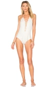 Aila Blue Spirit One Piece In White