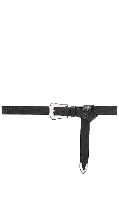 B-low The Belt Taos Mini Waist Belt In Black & Silver