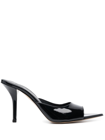 Gia Borghini Gia X Pernille Teisbaek Perni 04 Leather Sandals In Black
