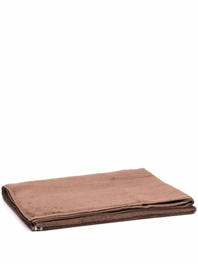 Tekla Organic Cotton Towel In Braun