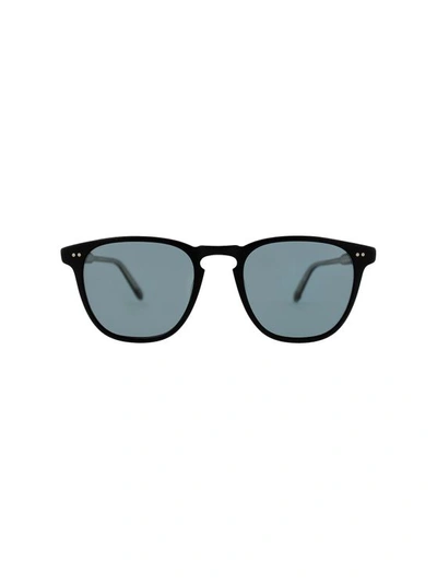 Garrett Leight 2002/47 Brooks 47 Sunglasses In Mbk/bs Plr Matte Blk/blu