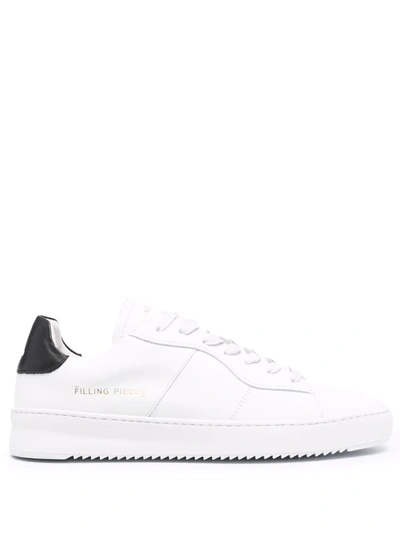 Filling Pieces Court Sneakers In White Leather