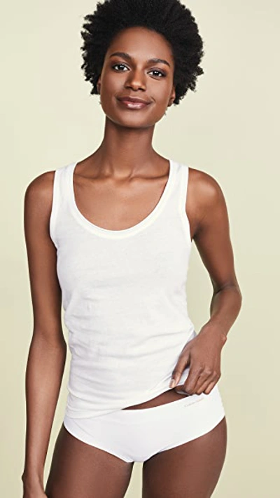 Skin Racer Back Tank In White