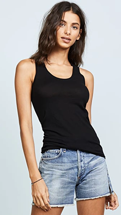 Skin Racer Back Tank In Black