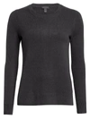 Saks Fifth Avenue Collection Cashmere Roundneck Sweater In Charcoal Heather
