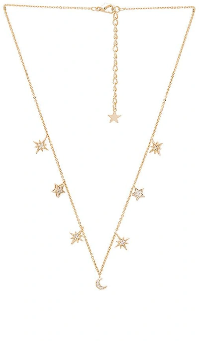 Child Of Wild Celestial Stars & Moons Necklace In Gold
