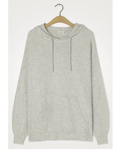 American Vintage Neaford Grey Hooded Cotton-blend Sweatshirt