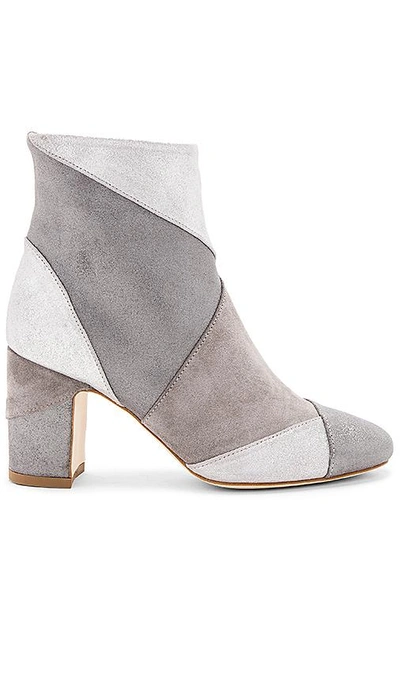 Polly Plume Ally Keywest Booties In Silver