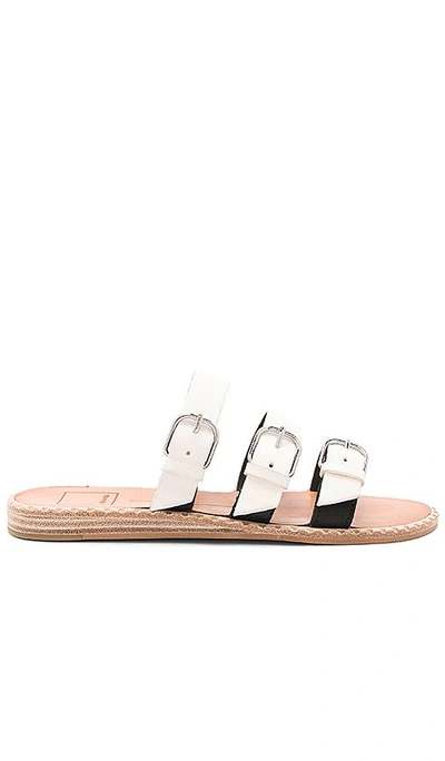 Dolce Vita Para Leather Slide Sandals In Ivory