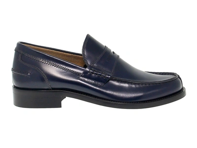 Antica Cuoieria Mens Blue Other Materials Loafers