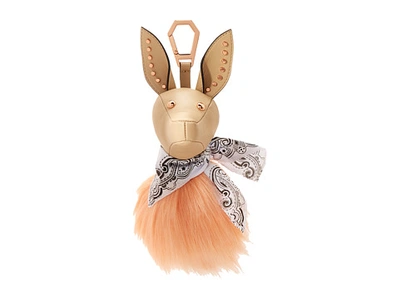 Kendall + Kylie Bambi Faux-fur Dog Charm For Handbag, Beige In Cream Tan