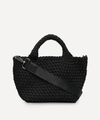 Naghedi St. Barths Mini Woven Tote Bag In Onyx