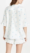 Sleeper Linen Lounge Suit In White & Blue