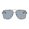 Grey Ant 60mm Dempsey Square Sunglasses In Black/ Blue