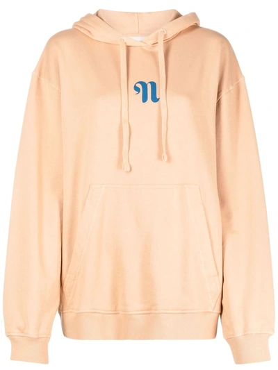 Nanushka Organic Cotton Hoodie In Beige
