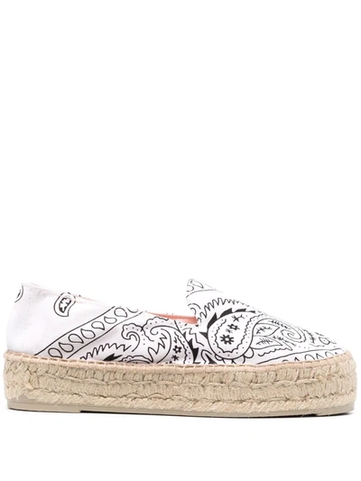 Manebi Manebí Bandana Printed Espadrilles In White