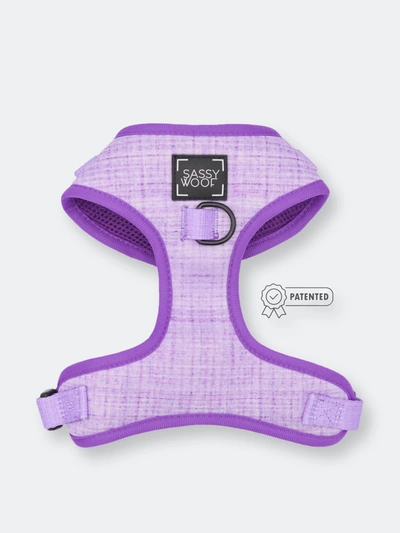 Sassy Woof Adjustable Harness In Purple